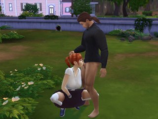 The Sims 4 Peeping Tina do Oral in Nature