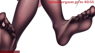 Hentai JOI CBT CEI Hard Femdom Humiliation Feet BDSM Kurumi Teaches You How To Ruin Orgasm