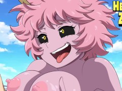 My hero academia hentai Mina Ashido big tits titjob