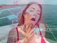 Video Sexo y diversión en un yate en medio del Mar Caribe - Sara blonde y sus amigas