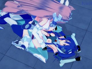 Tsubasa Kazanari and Maria Cadenzavna Eve have intense futanari sex - Symphogear Hentai