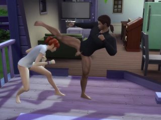 redhead, anime sex, the sims 4, the sims