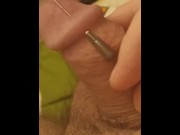 Preview 6 of Internal Stimuli for My Penis Head - Needle Pierces Its Way Out of Glans (mini-session on mobile)