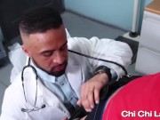 Preview 4 of Doctors Damian Taylor and Marco Lorenzo fuck with Amone Bane