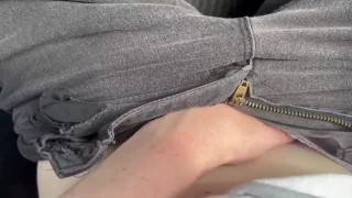 TOUCHING MYSELF IN A PUBLIC PARKING LOT! 