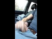 Preview 4 of Car masturbation, jerking-off and cumming in my car and jizzing on my hand. Verbal too.
