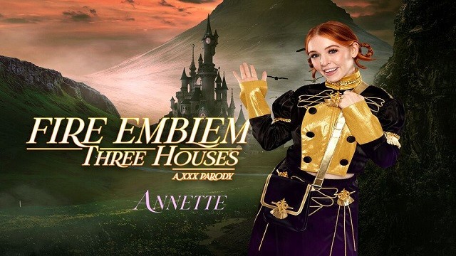 Мади Коллинз в роли FIRE EMBLEM ANNETTE решает проблему с оргазмом VR порно