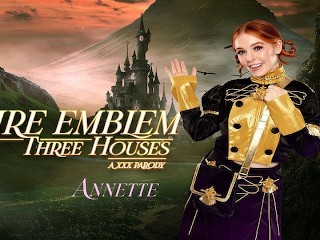 Madi Collins as FIRE EMBLEM ANNETTE Solves Problem with Orgasm VR Porn