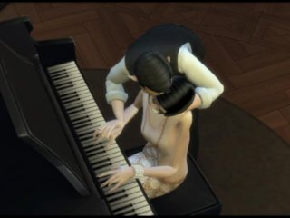 Flapper babe Jazz Gatsby gets fucked on the piano