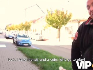 VIP4K. Man tempts_big-tittied woman_into fooling around by boyfriend