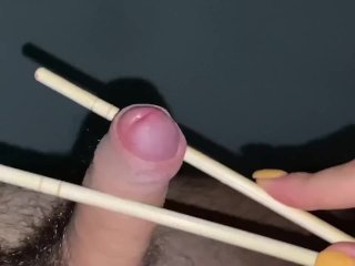 fetish, meal, chopsticks, cumshot