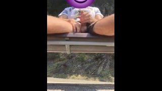 Gay boy jerking off on a public bench... FULL VIDEO 