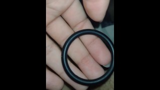 Unboxing and reviewing / cock ring / Using it 