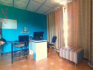 Nudist secretary. Naked employee in the office. Nude bitch is not shy about her boss. Nude office. 1