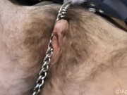 Preview 3 of BDSM: Horny Transgender Pet fucking leash // Wet Throbbing