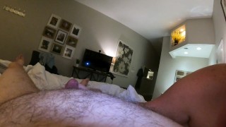 After Three Strangers Cum Inside Her Slut Wife Sucks Husband And Rides His Face