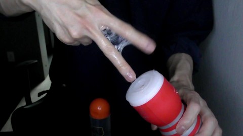 I tried to make erotic sounds with Tenga. 【ASMR】