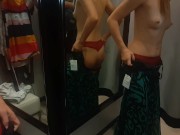 Preview 1 of Watching a Sexy Friend in the Fitting Room