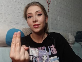 Cuckold humiliation dirty talk and JOI on russian from your hot girlfriend Evelyn
