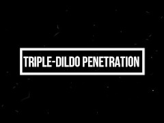 Horny Triple-Dildo Penetration