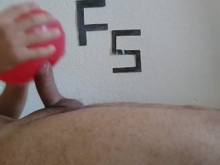 ballon fetish, solo male, verified amateurs, masturbation