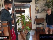 Preview 1 of JohnnyRapid - Blabbermouth Twink Shuts Up Once Johnny Sticks His Dick In His Mouth