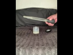 Loading a turkey baster of my thawed cum loads  - Screenshot 15 of 16 - Cumshot