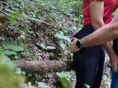 Video She begged me to cum on her big ass in yoga pants while hiking, almost got caught