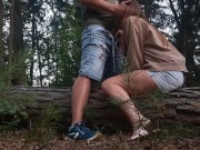 Preview 3 of A Stranger Fucked Me Doggystyle After I Sucked Him in the Forest.