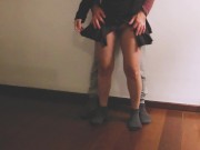 Preview 2 of Milf in short skirt having sex with friend during party at his house.