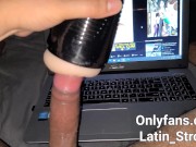 Preview 5 of Latin Guy Cums Hard to Sexy Bukkake