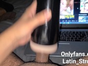 Preview 6 of Latin Guy Cums Hard to Sexy Bukkake