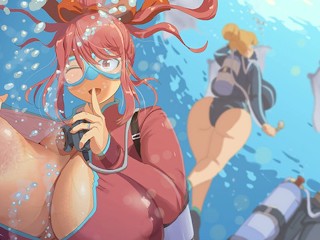 Nanpa Beach - all Scenes of Akane