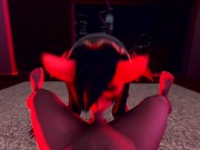 Preview 5 of Succubus Dried the Dick and Fucked guy with Tentacles while Sitting on his Face Animated 60 FPS