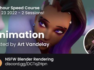 overwatch, ass fuck, course, blender