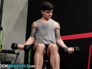 Preview 1 of Hot Muscle Fucks The Gym Bro - Dakota Payne, Trevor Brooks - NextDoorStudios