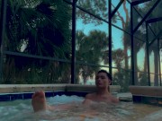 Preview 6 of Donovan jerking and having fun by the pool.