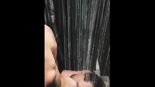 Almost getting caught in gym shower part 2
