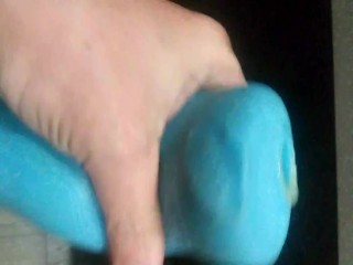 Jerking off with a Blowjob Sex Toy until I Cum