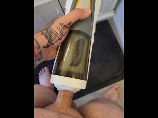 cumshot, vertical video, solo masturbation, blowjob