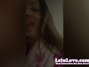 Preview 6 of Babe shares celeb crushes b4 masturbating til her fingers hurt & behind scenes cumshot - Lelu Love