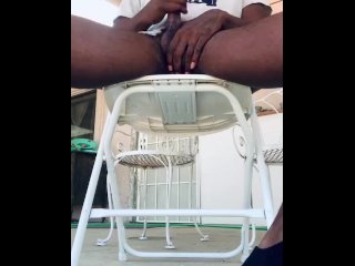 THINK THEY SAW ME? POV Masterbating outside.