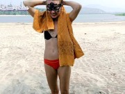 Preview 6 of Changing Cloths On Public Beach
