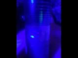 ball pumping under blue light