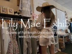 Caught flashing pussy while shopping without panties on! - Screenshot 1 of 16 - Public Flashing