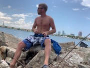 Preview 1 of Calhoun Sawyer jerking off in Miami!