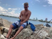 Preview 5 of Calhoun Sawyer jerking off in Miami!