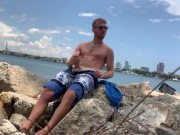 Preview 6 of Calhoun Sawyer jerking off in Miami!