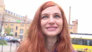 ROUGH Casting Kurva I Hubená Zázvorová Ukrajinská Dospívající Lina Radost Vyzvednutí A Syrové Kurva