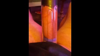 pumping up dick until it hits end of penis pump feels awesome verbal